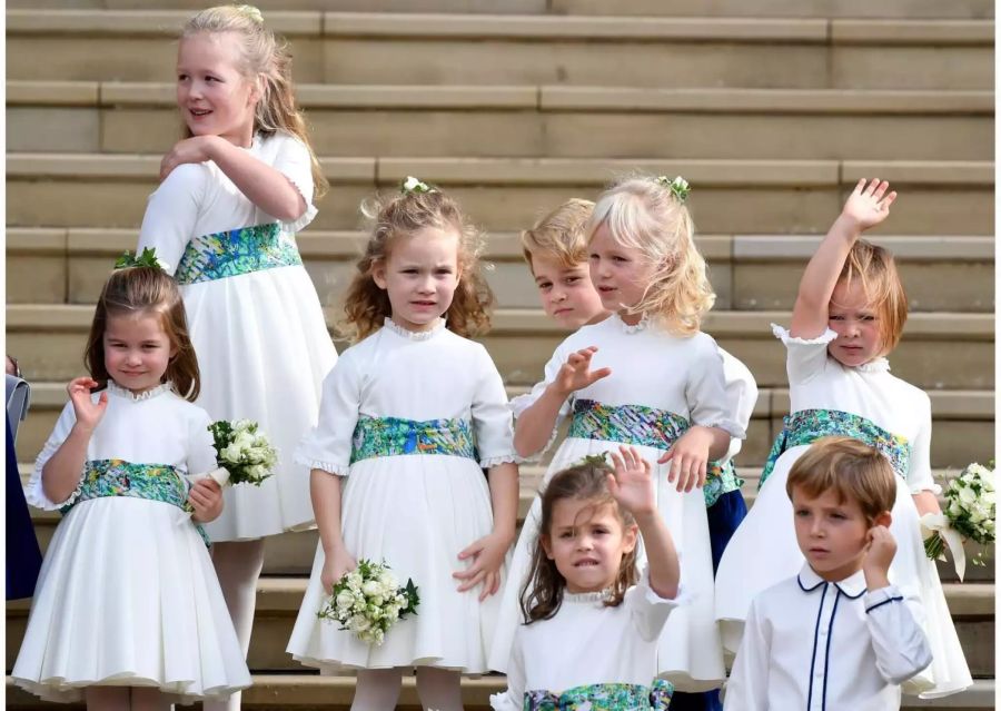 Jöööö: Theodora (2.v.u.r.) mit Prinzessin Charlotte (l.) und Prinz George (Mitte).