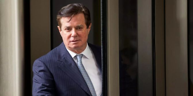 Paul Manafort nach einer Anhörung in Washington, D.C.