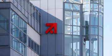 Das Gebäude von ProSiebenSat.1 am Hauptsitz in München.