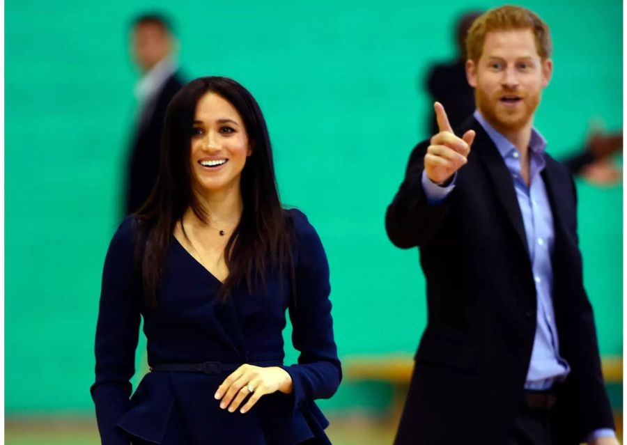 Prinz Harry und Meghan Markle am 24. September an den Coach Core Awards in Loughborough, England.