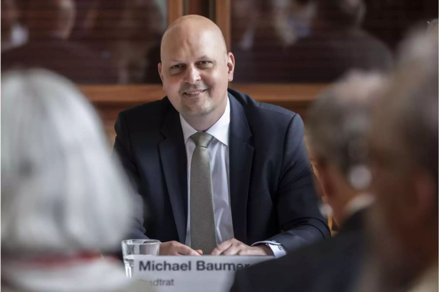 Michael Baumer im Zürcher Stadthaus am 16. Mai 2018 - Keystone