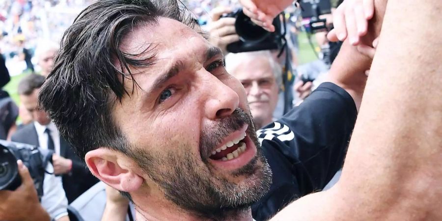 Gianluigi Buffon bei seinem Abschiedsspiel für Juve am 19. Mai in Turin.