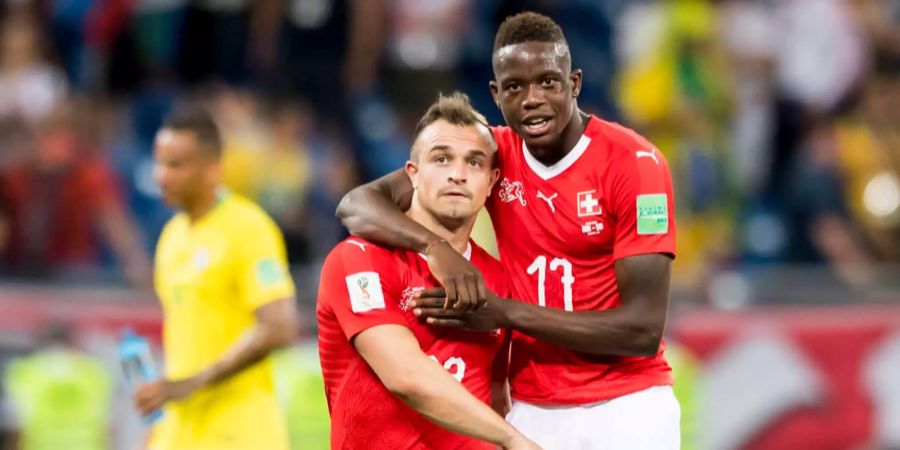 20 cm Grössenunterschied: Xherdan Shaqiri (1.69 m) und Denis Zakaria (1.89 m)