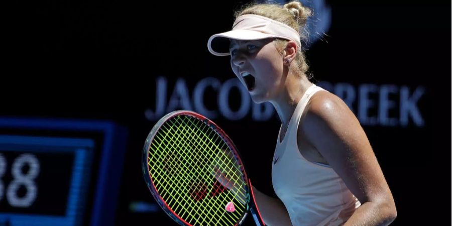 Marta Kostyuk hat allen Grund zur Freude.