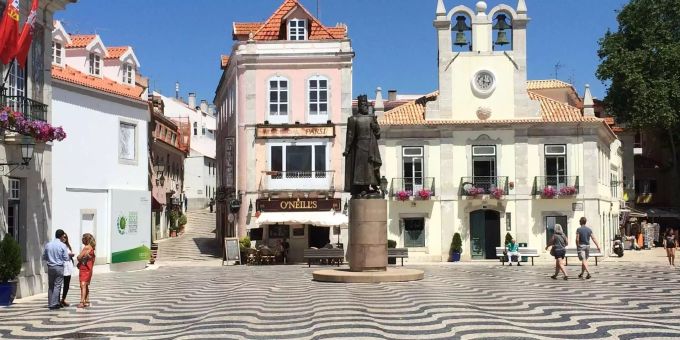 Das malerische Zentrum von Cascais, cascais portugal