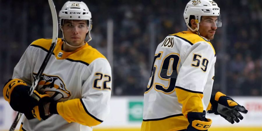 Kevin Fiala und Roman Josi werden die Eisgenossen an der WM in Dänemark unterstützen.