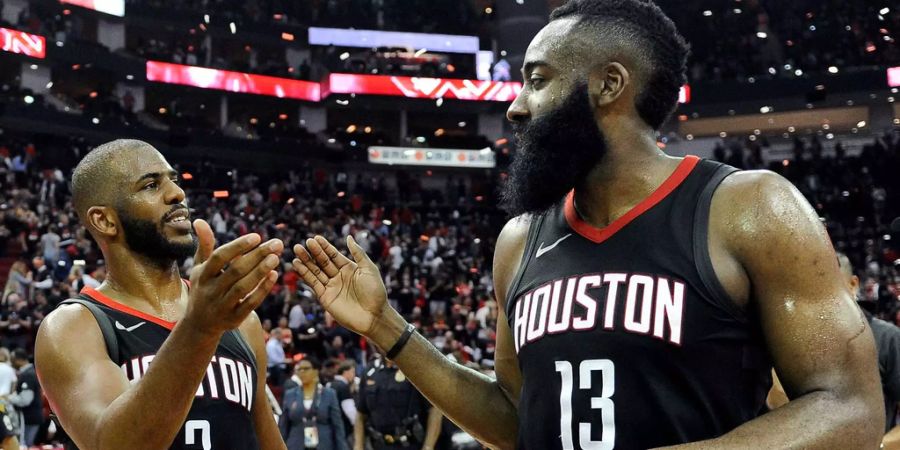 Geballte Ladung Basketball-Skills: Chris Paul (l.) und James Harden.