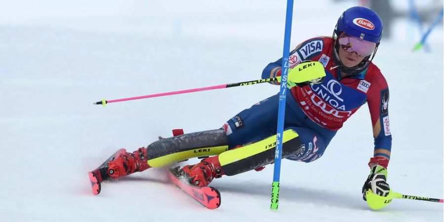 Mikaela Shiffrin gewinnt die Gesamtweltcupwertung im Slalom.