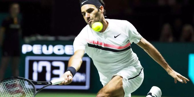 Federer lässt seinem Gegner keine Chance. Federer lässt seinem Gegner keine Chance.