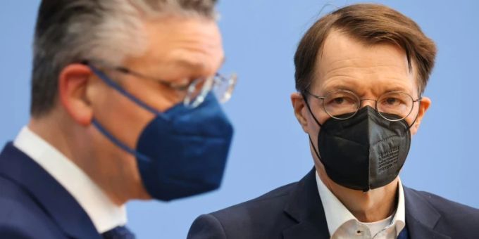 Lauterbach mit RKI-Chef Wieler. Lauterbach