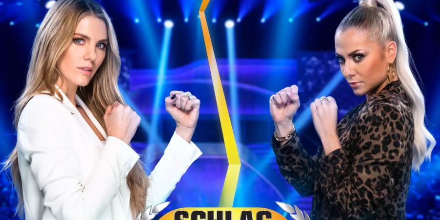 Viviane Geppert (li.) gewinnt das Duell gegen Valentina Pahde.