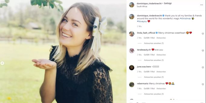 Dominique Rinderknecht geniesst Südafrika. Dominique Rinderknecht