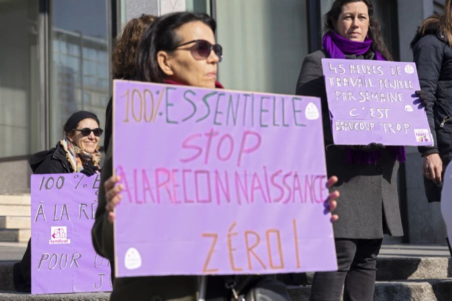 Weltfrauentag Frauen Demo Genf