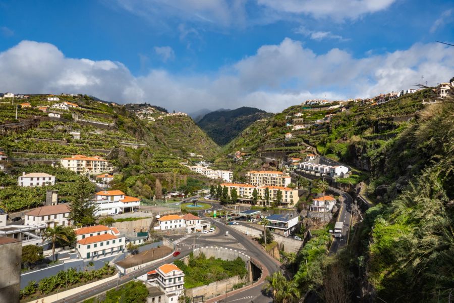 Madeira Häuser Berge