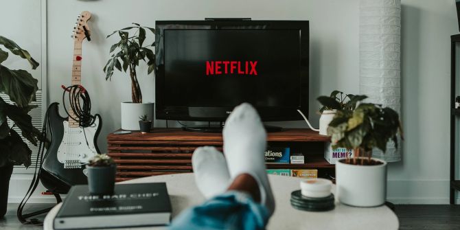 Blick auf Netflix im TV