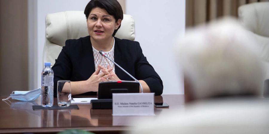 Natalia Gavrilița, Ministerpräsidentin der Republik Moldau, in Chisinau.