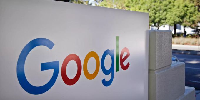 Das Logo von Google. Google Logo