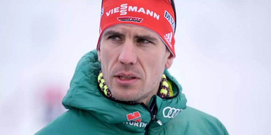 Olympiasieger Arnd Peiffer äussert sich zur Doping-Affäre in Seefeld. Foto: Sven Hoppe