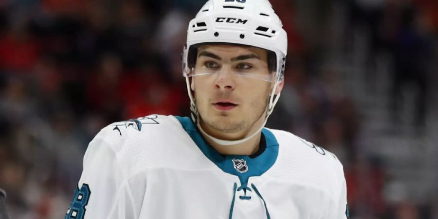 Timo Meier von den San Jose Sharks kommt nicht an die WM