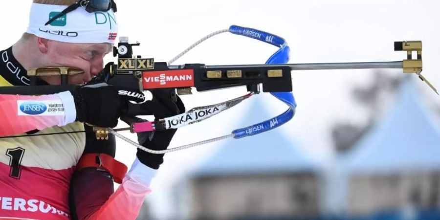 Der Norweger Johannes Thingnes Bö vergab leichtfertig sein drittes WM-Gold. Foto: Sven Hoppe