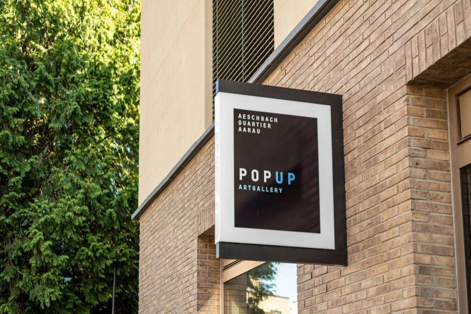 Die PopUp Art Gallery in Aarau.
