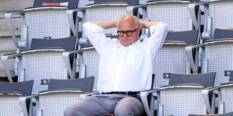 DFB-Präsident Fritz Keller sieht in Massentests vor einem Spiel eine Massnahme, um wieder Spiele zumindest vor einer begrenzten Zahl von Zuschauern stattfinden zu lassen. Foto: Uli Deck/dpa