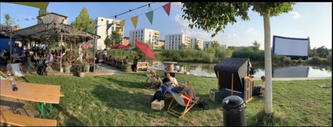 Impression der Kinonächte im Liebefeld Park 2019. Kinonächte Liebefeld