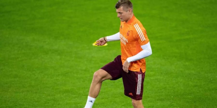 Ist mit Real Madrid bei Borussia Mönchengladbach gefordert: Toni Kroos. Foto: Marius Becker/dpa