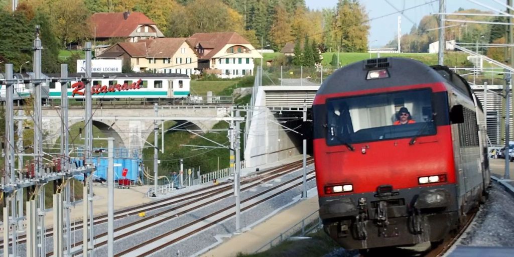 Bahn2000Zugstrecke zwischen Bern und Olten unterbrochen