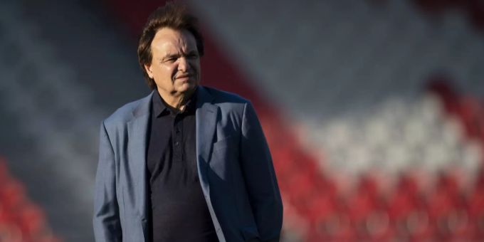 Christian Constantin äussert sich vor dem Spiel des FC Sion gegen YB. Christian Constantin FC Sion