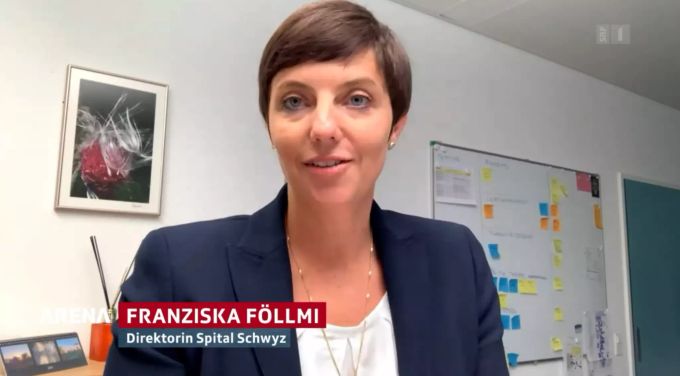 Appell aus Schwyz: Direktorin Spital Schwyz, Franziska Föllmi. föllmi arena