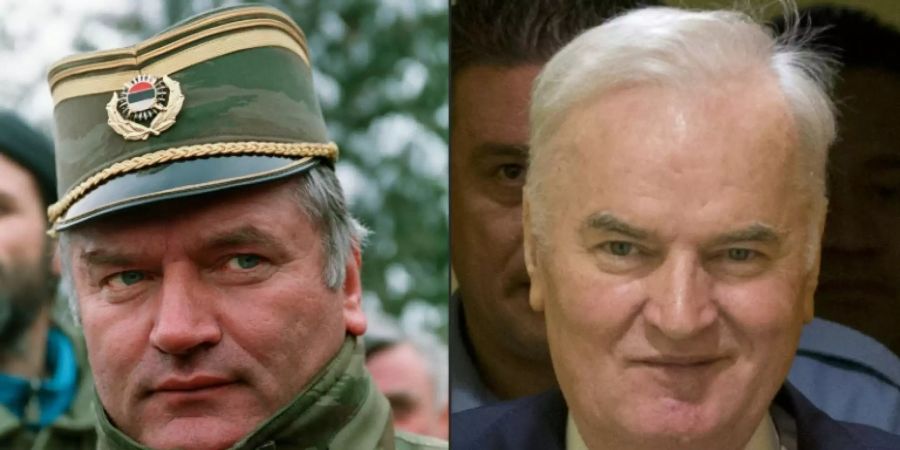 Mladic 1994 und vor dem Haager Tribunal