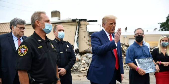 US-Präsident Donald Trump in Kenosha US-Präsident Donald Trump in Kenosha