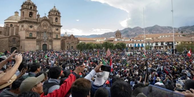 Demonstration in Cusco Demonstration in Cusco