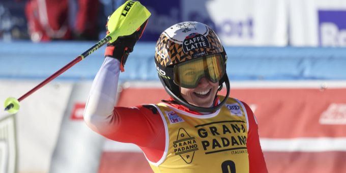 Wendy Holdener doppelt nach ihrem ersten Slalom-Sieg in Killington nun in Sestriere nach. wendy holdener