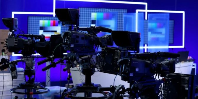 Fernsehkameras in einem Studio