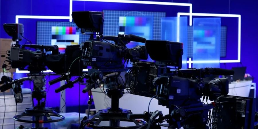Fernsehkameras in einem Studio