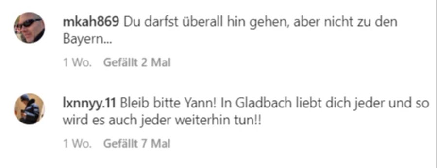 Er dürfe überall hingehen, nur nicht zu den Bayern.