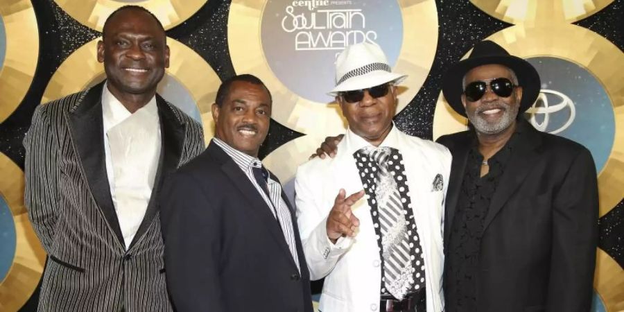Kool & The Gang: George Brown, Ronald Bell, Dennis Thomas und Robert 'Kool' Bell. Foto: Omar Vega/Invision/AP/dpa