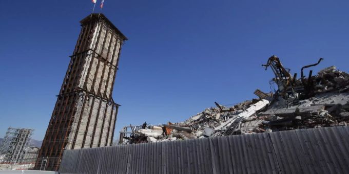 Beschädigte Gebäude in Amatrice (Archivbild). Amatrice