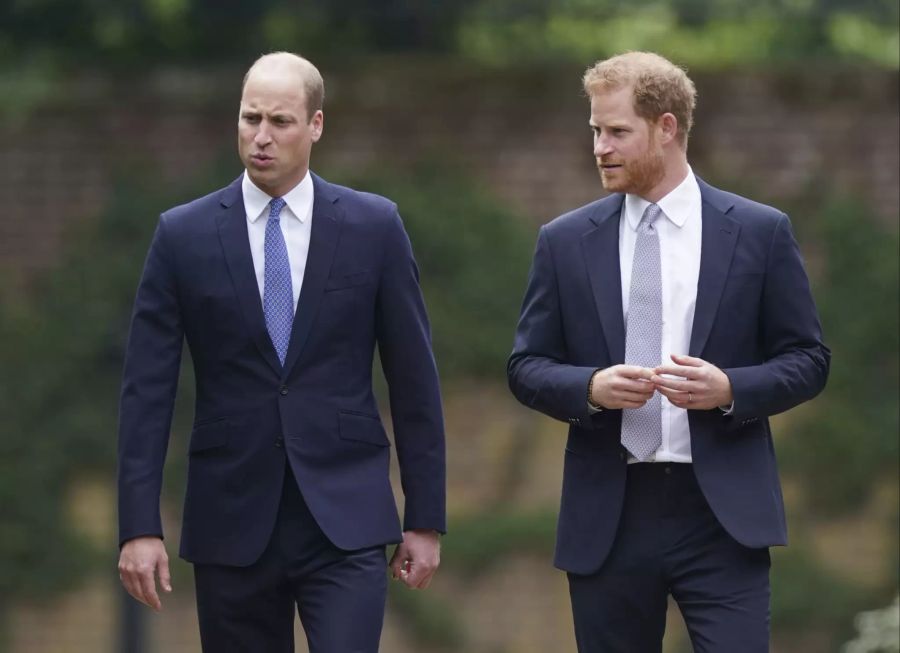 Prinz William und Prinz Harry enthüllten am Freitag gemeinsam eine Statue ihrer verstorbenen Mutter.