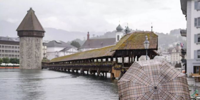 Die Kapellbrücke in Luzern.