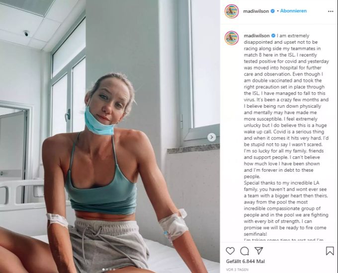 Madison Wilson meldet sich mit einem Insta-Post bei ihren Fans. Zurzeit bremst das Coronavirus die Australierin aus. Coronavirus