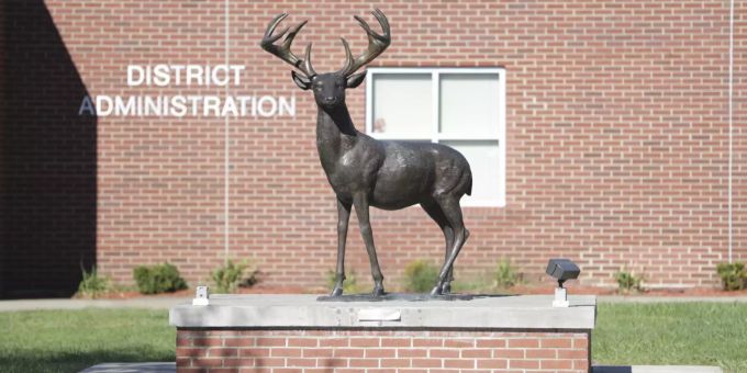 Die Dunmore High School in Dunmore (USA). School Attack-Plot-Pennsylvania