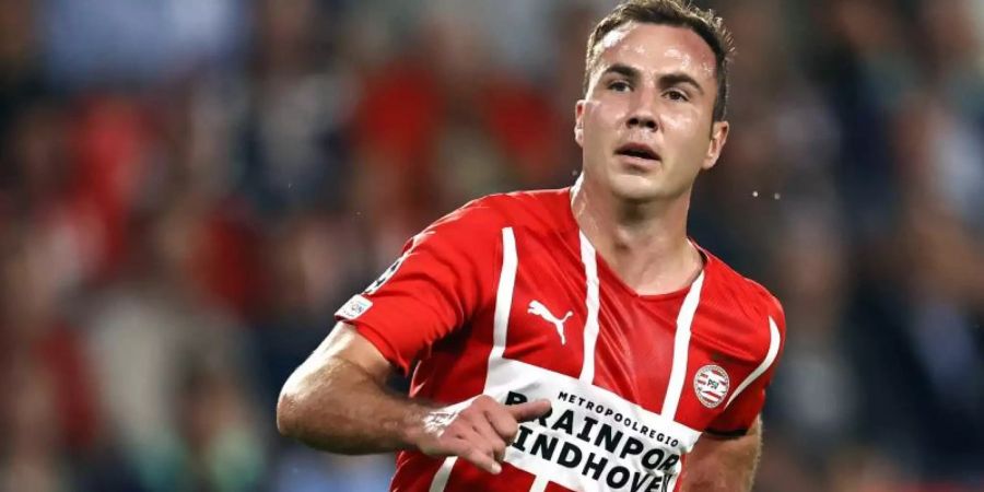 Mario Götze verlängerte seinen Vertrag bei der PSV Eindhoven. Foto: Maurice Van Steen/ANP/dpa