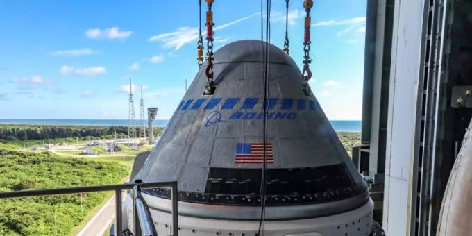 Die «Starliner»-Kapsel auf einer Atlas-V-Rakete Die «Starliner»-Kapsel auf einer Atlas-V-Rakete
