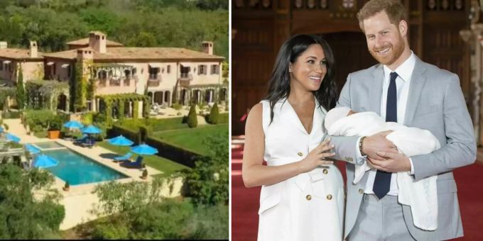 Prinz Harry und Meghan Markle (hier mit Archie) wohnen in Montecito, Kalifornien. prinz harry