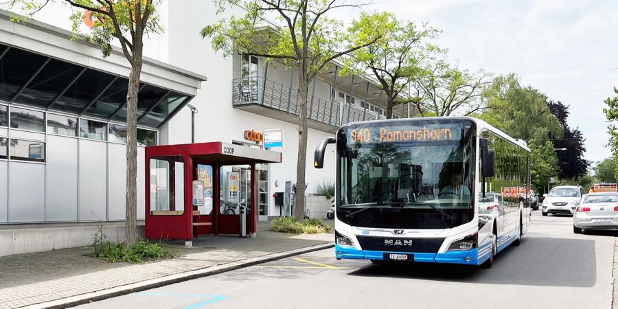 Die Bushaltestelle Coop an der Pestalozzistrasse