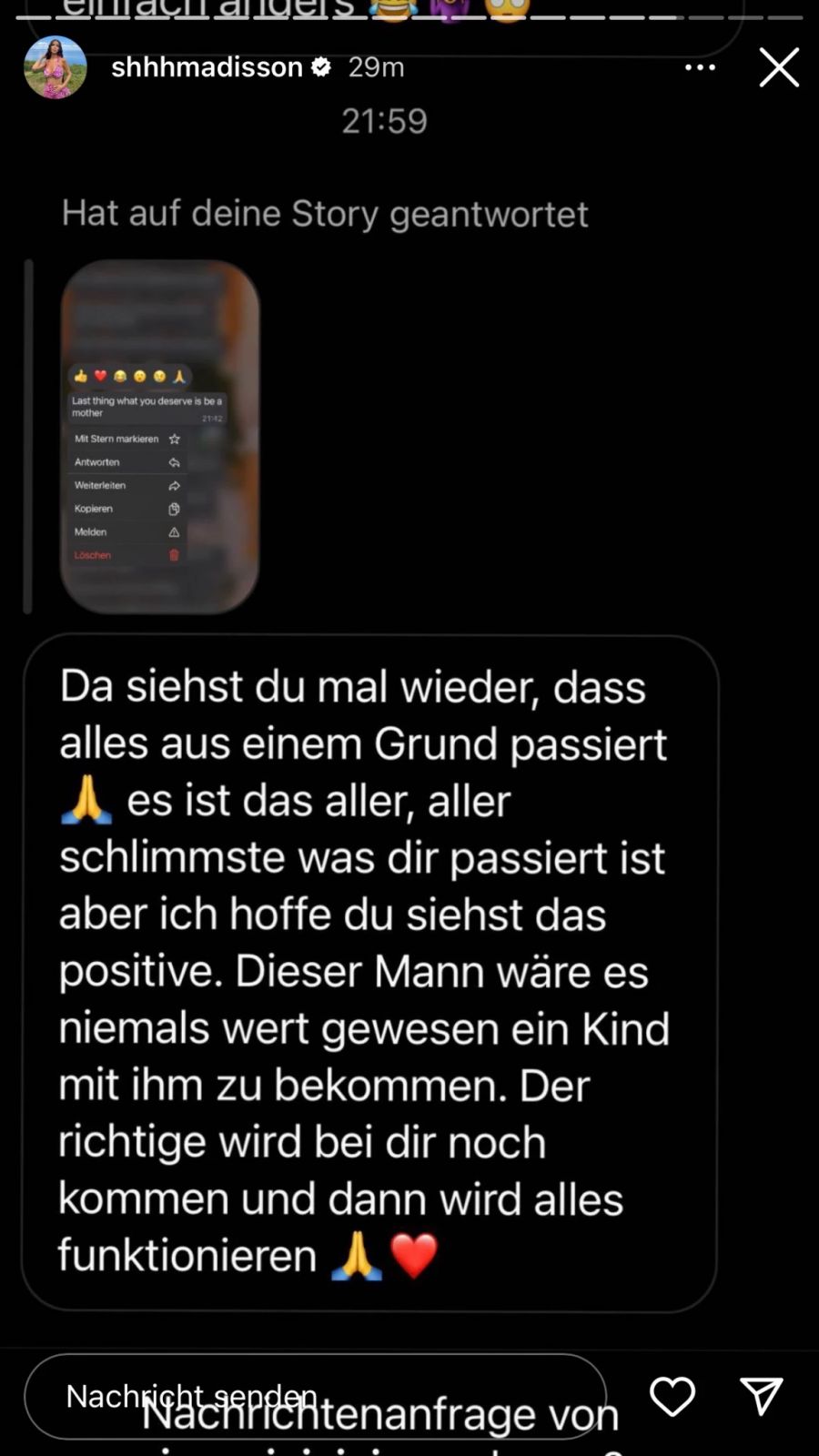 Ein Fan ist schockiert über die Nachricht.