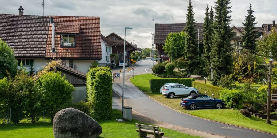 Blick auf die Hedingerstrasse in Arni (AG).